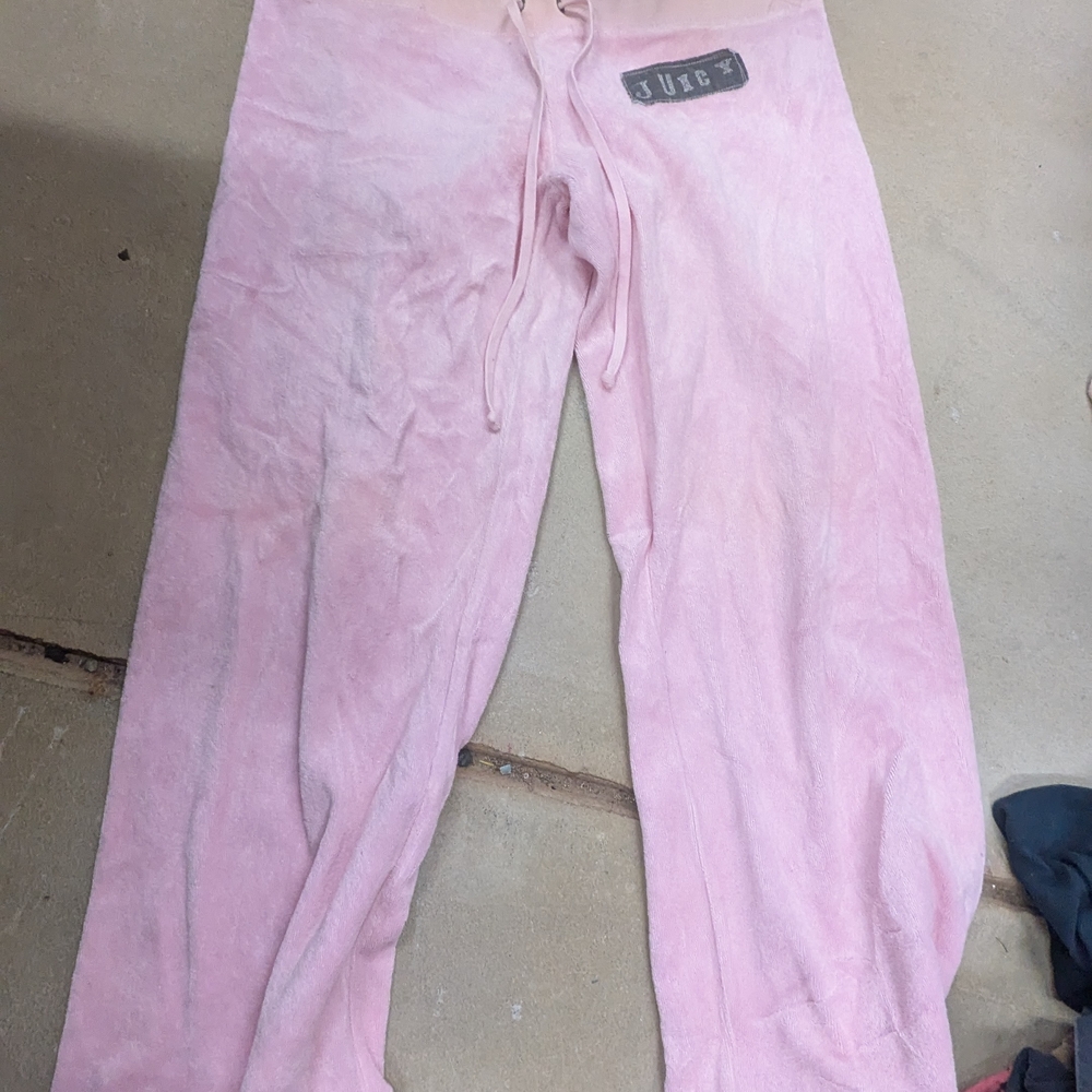 Juicy Couture VINTAGE Y2K TERRY PANTS WITH LOGO WOMENS SMALL S RARE